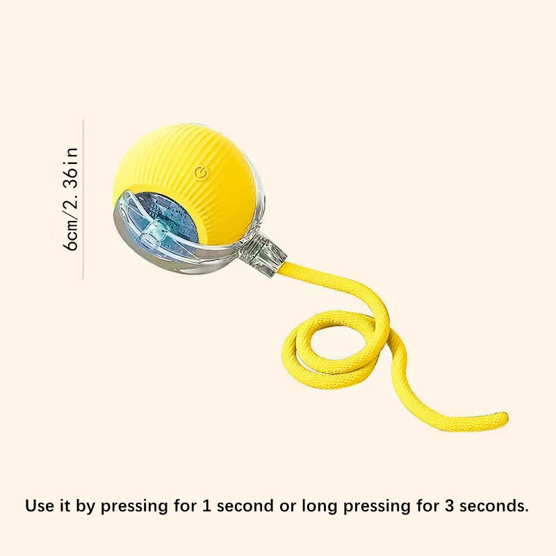 Pelota de juguete inteligente para perros, juguete interactivo electrónico para mascotas, pelota móvil USB, rebote automático para cachorros, regalo de cumpleaños, productos para gatos.