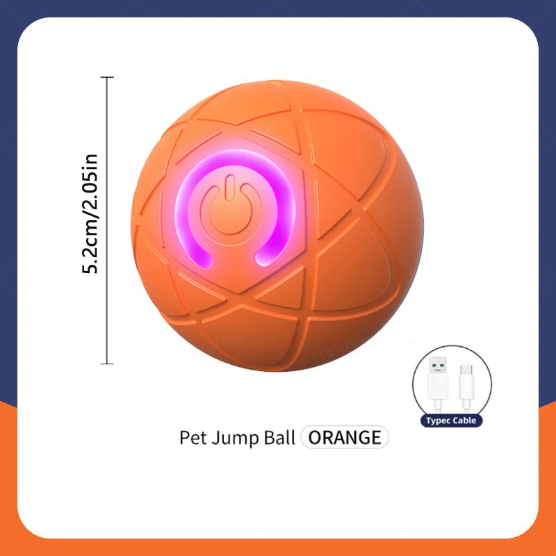 Pelota de juguete inteligente para perros, juguete interactivo electrónico para mascotas, pelota móvil USB, rebote automático para cachorros, regalo de cumpleaños, productos para gatos.