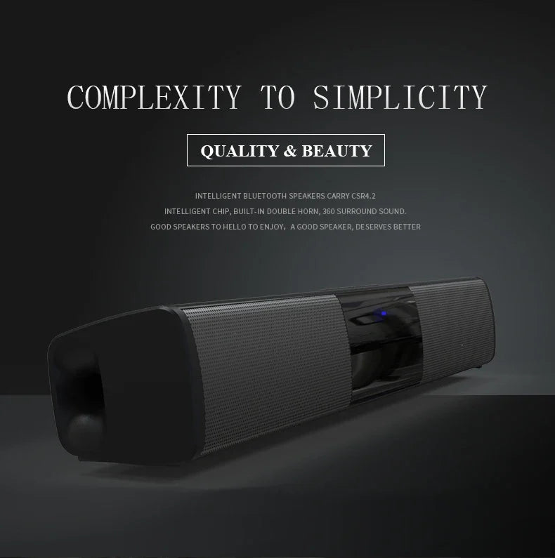 Barra de sonido súper potente, altavoz inalámbrico portátil con Bluetooth, estéreo envolvente, caja de sonido para TV en casa, Subwoofer, Radio FM, caixa de som