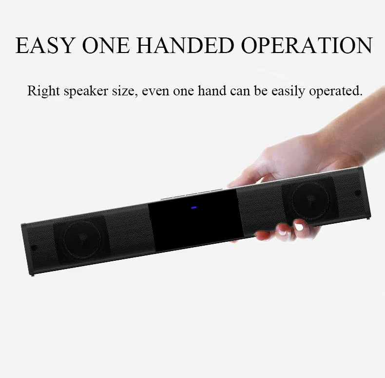 Barra de sonido súper potente, altavoz inalámbrico portátil con Bluetooth, estéreo envolvente, caja de sonido para TV en casa, Subwoofer, Radio FM, caixa de som
