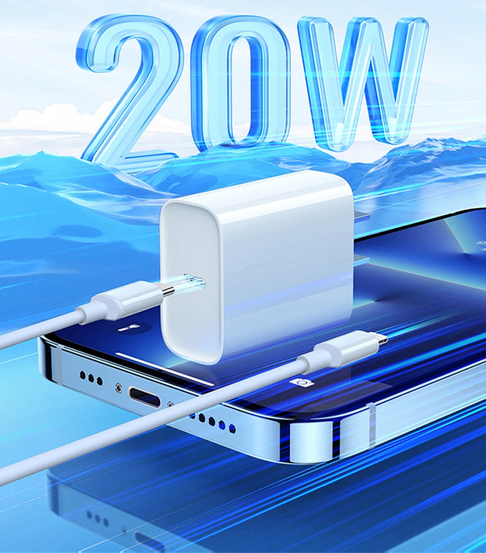 PD 20W Fast Charger For iPhone 16 14 13 12 11 15 Pro Max Plus Mini X XR iPad USB Type C Charger Fast Charging Quick Charger Plug