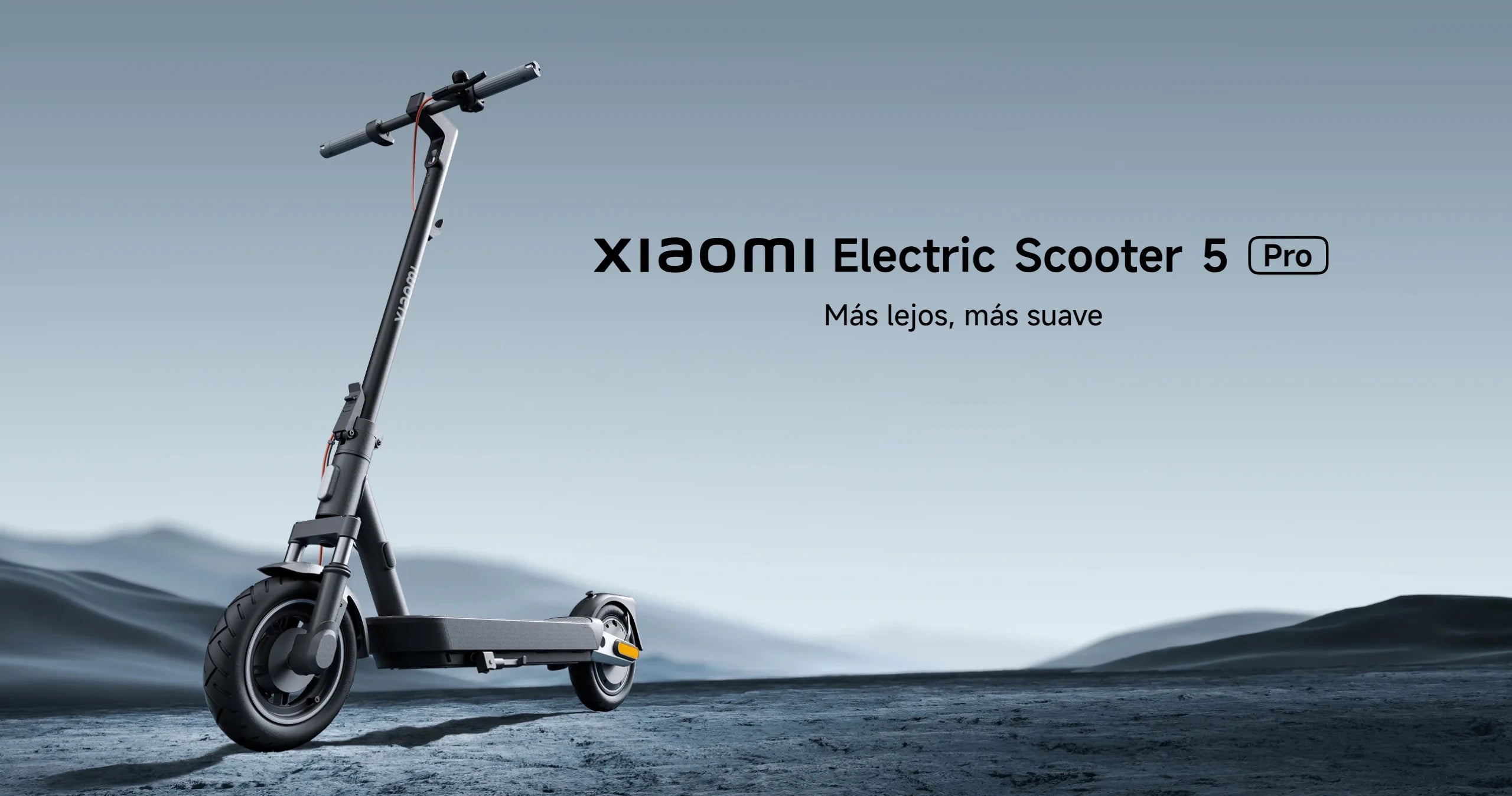 Oficial | Xiaomi Electric Scooter 5 Pro, Amortiguadores dobles delantero y trasero, Duración de la batería prolongada, Luz delantera automática