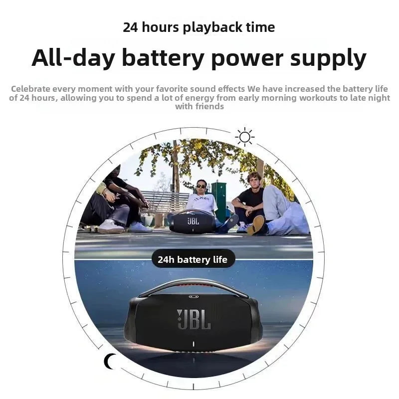 JBL Boombox3 180W altavoz portátil inalámbrico IP67 a prueba de polvo 24H batería PartyBoost Bass mango de Metal resistente para viajes al aire libre