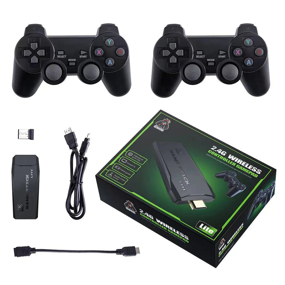Consola de videojuegos Sticks M8, mando inalámbrico Dual de 2,4G, 4K, 10000 juegos, 64GB, juego Retro para Dropshiopping, regalo de Navidad