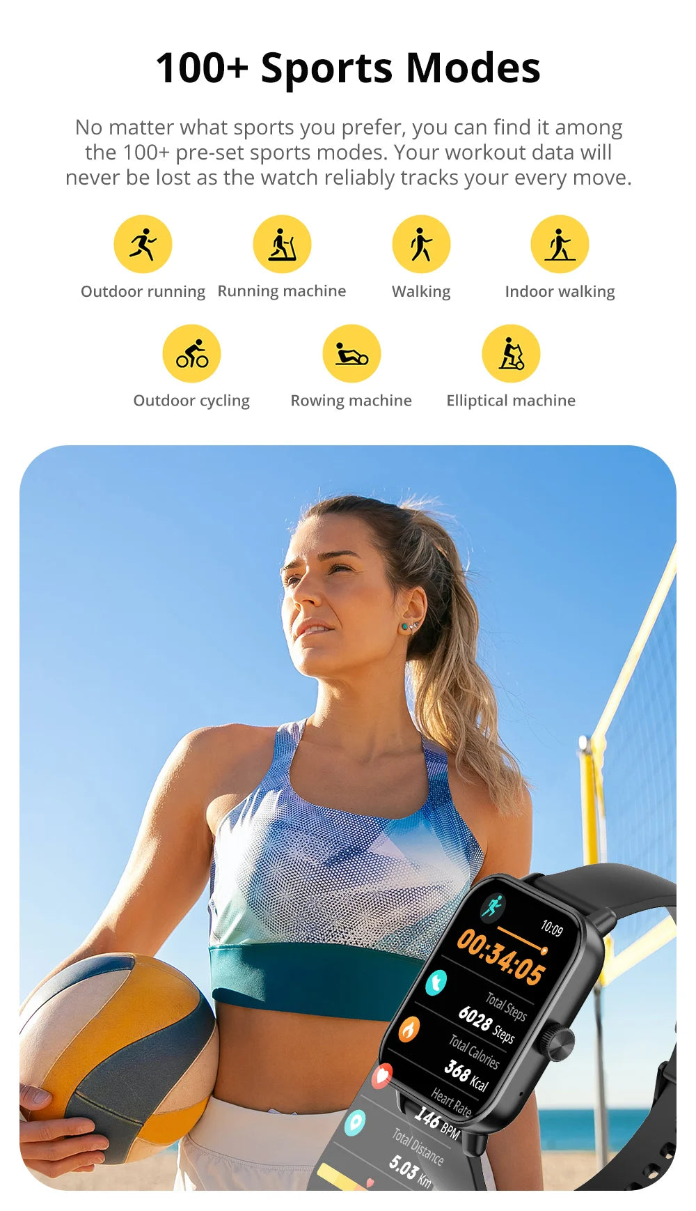 Reloj inteligente COLMI P81 con llamadas de voz, pantalla Ultra de 1,9 pulgadas, Monitor de salud 24H, más de 100 modos deportivos, reloj inteligente Bluetooth para hombres y mujeres
