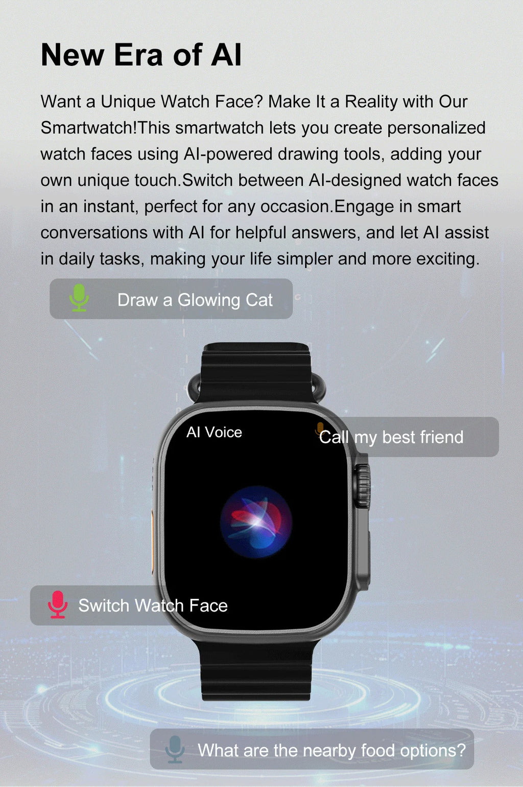 DT Ultra 3 Smartwatch pantalla Amoled 4GB reproductor MP3 MP4 Bluetooth red compartido aplicación tienda ChatGPT reloj inteligente AI hombre Sportwatch