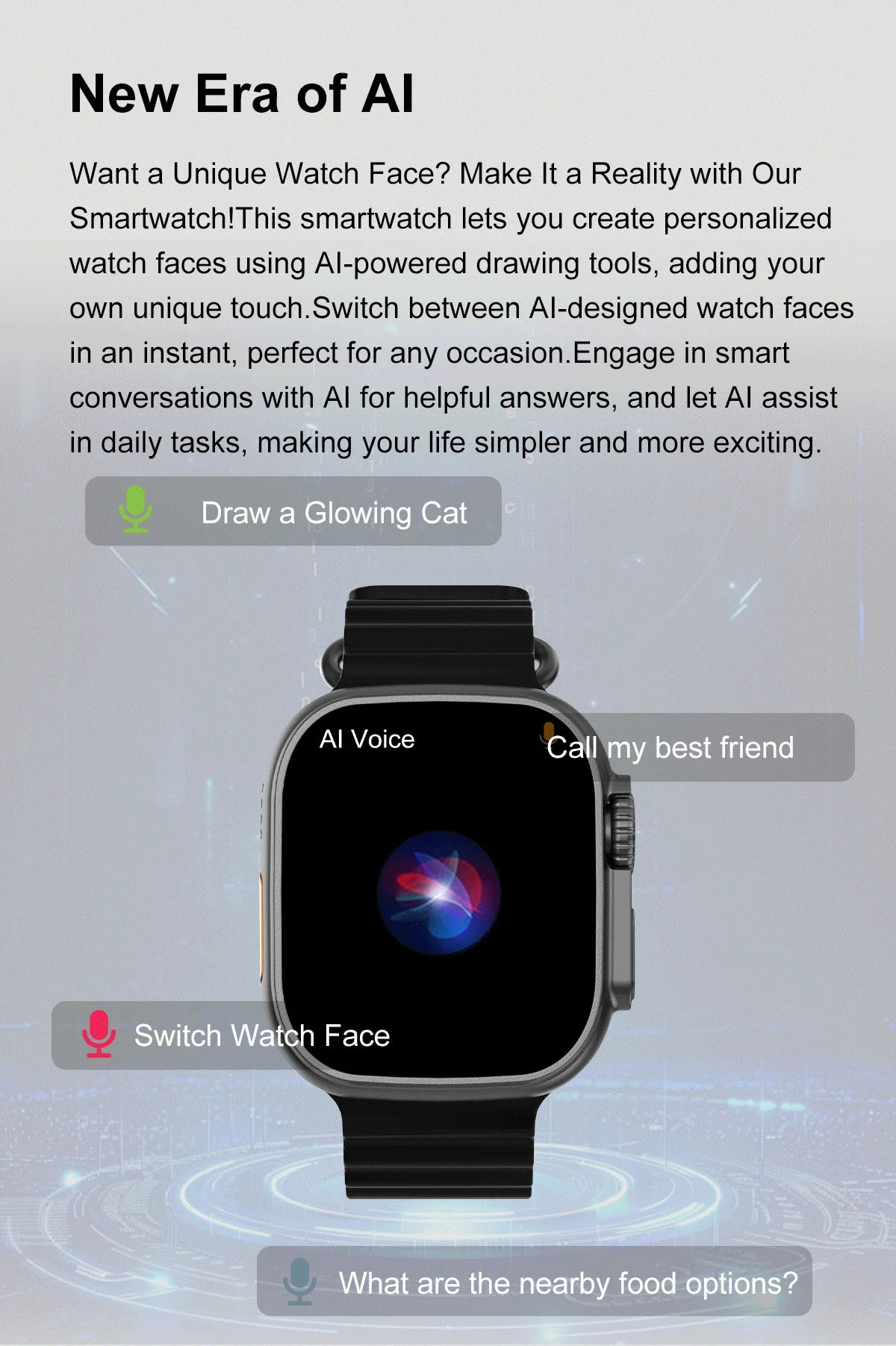 DT Ultra 3 Smartwatch pantalla Amoled 4GB reproductor MP3 MP4 Bluetooth red compartido aplicación tienda ChatGPT reloj inteligente AI hombre Sportwatch