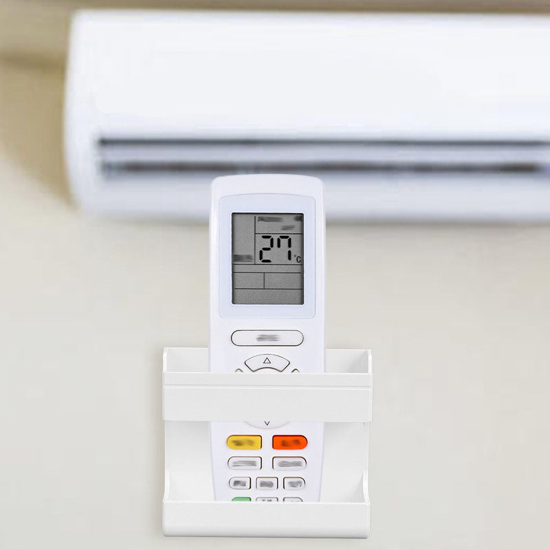 Organizador multifuncional montado en la pared para mandos a distancia y teléfonos móviles