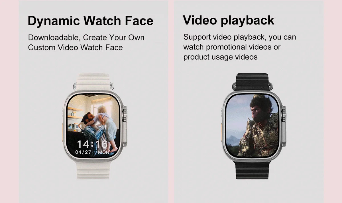 DT Ultra 3 Smartwatch pantalla Amoled 4GB reproductor MP3 MP4 Bluetooth red compartido aplicación tienda ChatGPT reloj inteligente AI hombre Sportwatch