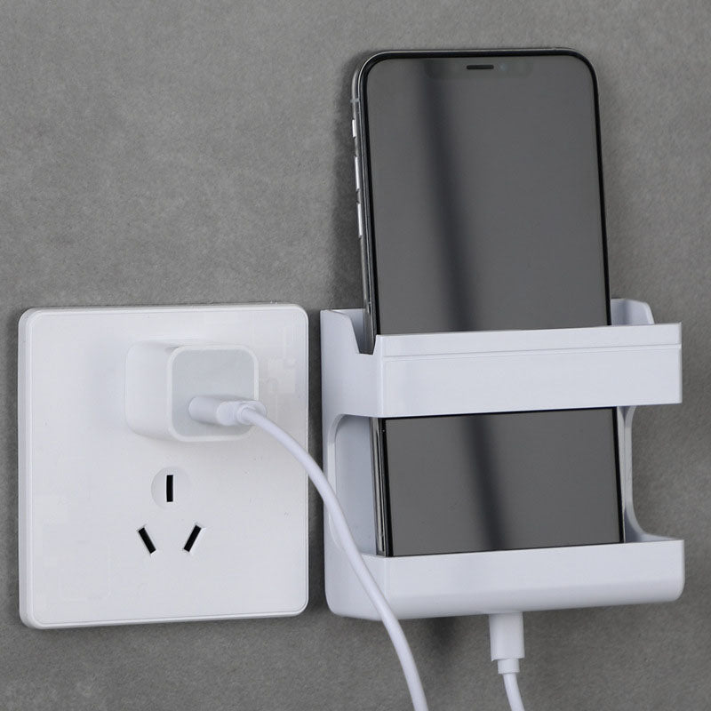 Organizador multifuncional montado en la pared para mandos a distancia y teléfonos móviles