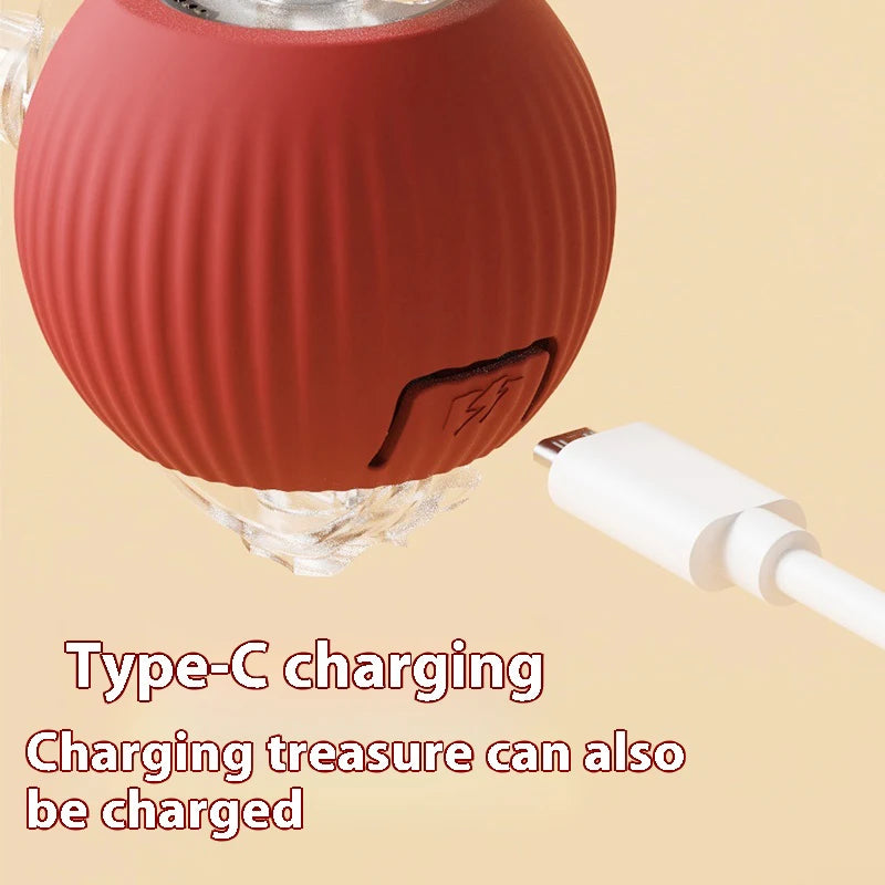 Nuevos juguetes eléctricos de pelota para gatos, bola rodante automática con rompecabezas, juguetes para gatos y pájaros, Sensor inteligente interactivo para mascotas, juguetes recargables para gatos