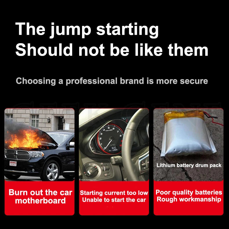 GKFLY 800A 1200A 2000A arrancador de batería de coche banco de energía grande refuerzo de batería de coche 12V dispositivo de arranque de coche para gasolina 6.0L diésel 4.0L