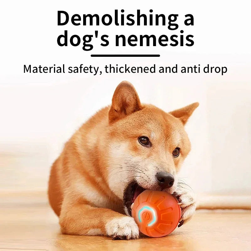 Pelota de juguete inteligente para perros, juguete interactivo electrónico para mascotas, pelota móvil USB, rebote automático para cachorros, regalo de cumpleaños, productos para gatos.