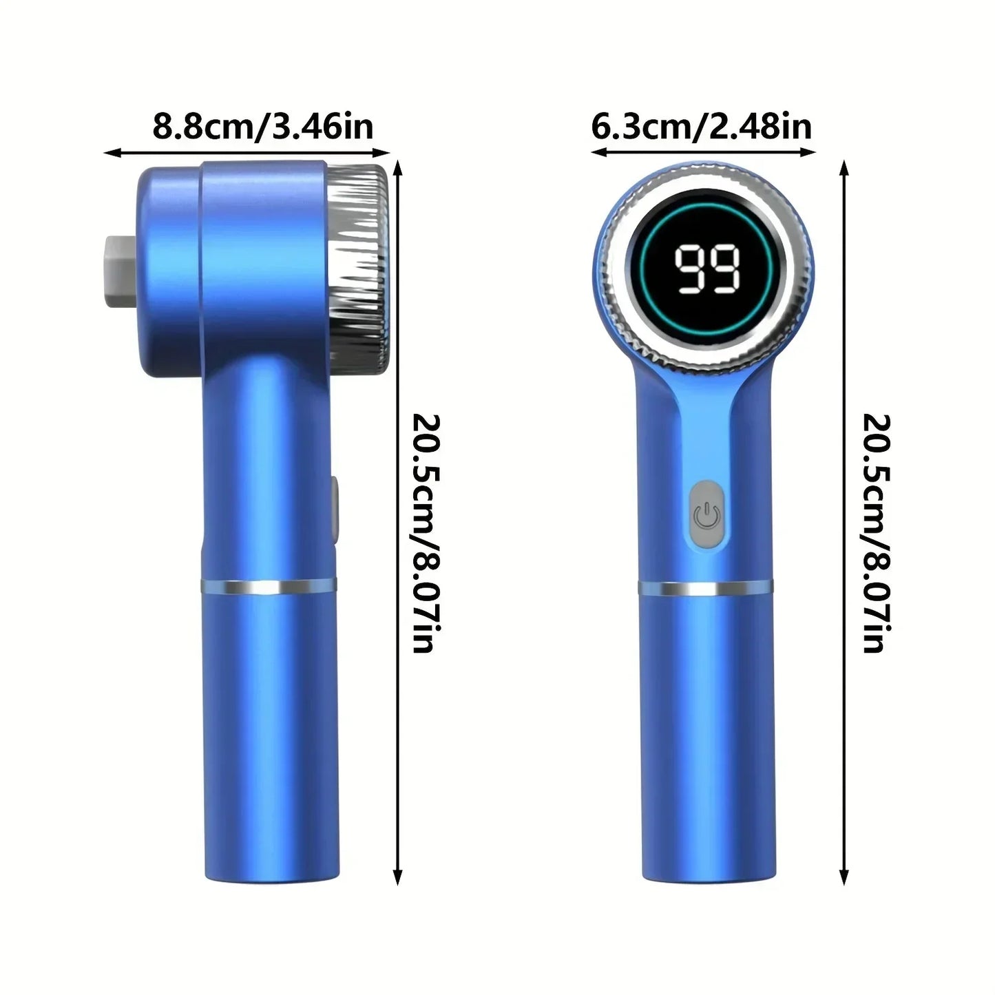 Cepillo de limpieza eléctrica multifuncional para cocina, baño, inodoro, cepillo de limpieza potente portátil, 5 cabezales, pantalla LED