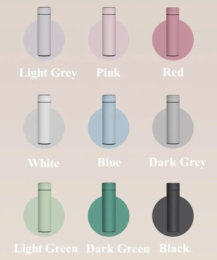 Taza Termo con pantalla de temperatura de 500ML, botella Termo dividida de acero inoxidable, taza aislada al vacío para exteriores, regalo del Día del Padre