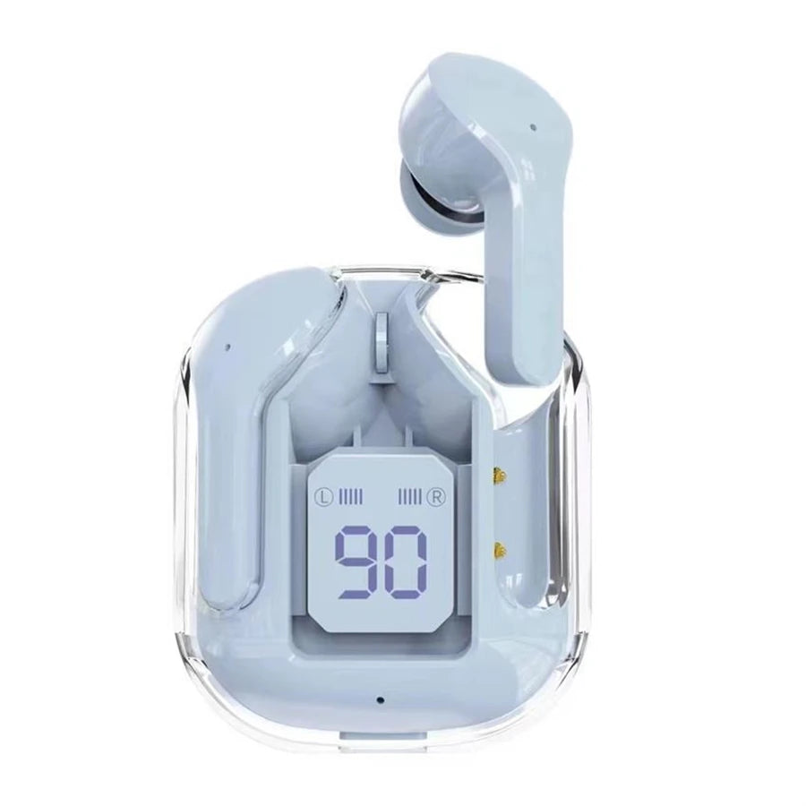Auriculares inalámbricos Bluetooth T2 originales, auriculares HIFI transparentes con pantalla Digital de potencia LED, auriculares con sonido estéreo para teléfono