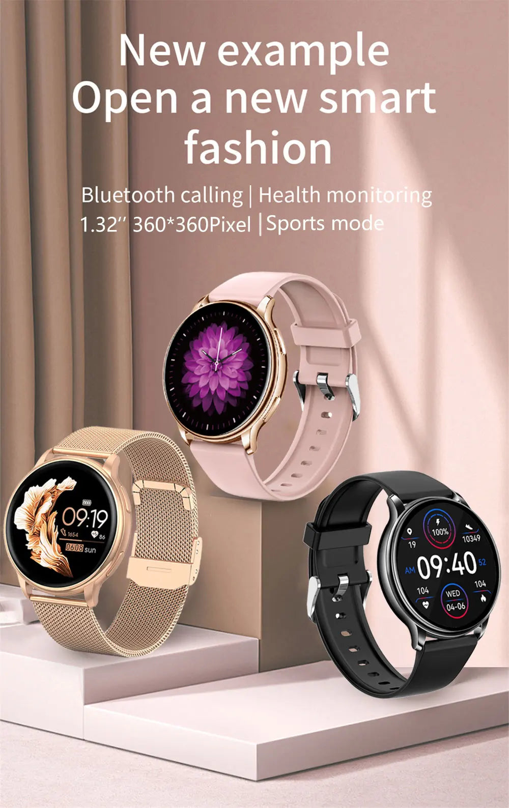 MEVADEN-reloj inteligente para hombre y mujer, pulsera con llamadas, Bluetooth, Dial personalizado, deportivo, rastreador de Fitness, frecuencia cardíaca, para Android e IOS, Y22
