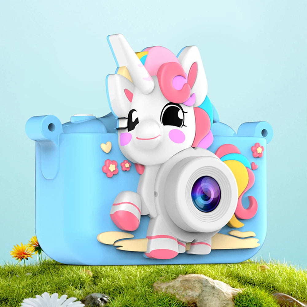 Cámara Digital para niños, juguetes para niñas y niños, pantalla HD de 1080P, grabación de vídeo, reproducción de música, juegos, cámara para niños de 2 pulgadas, regalo