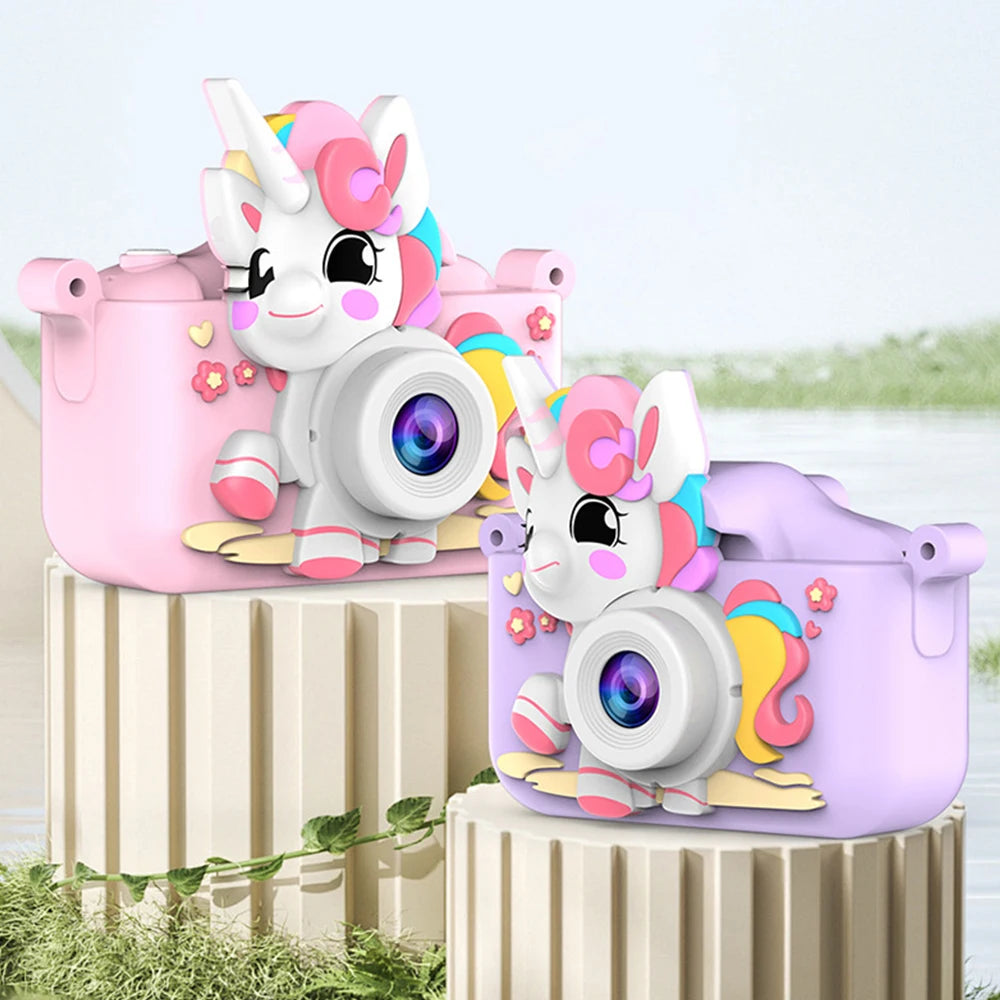 Cámara Digital para niños, juguetes para niñas y niños, pantalla HD de 1080P, grabación de vídeo, reproducción de música, juegos, cámara para niños de 2 pulgadas, regalo