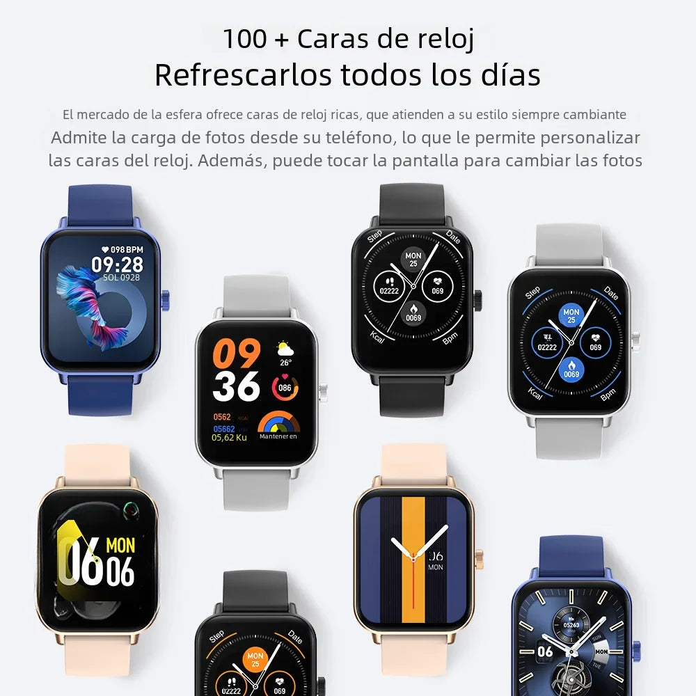 Reloj inteligente COLMI P81 con llamadas de voz, pantalla Ultra de 1,9 pulgadas, Monitor de salud 24H, más de 100 modos deportivos, reloj inteligente Bluetooth para hombres y mujeres
