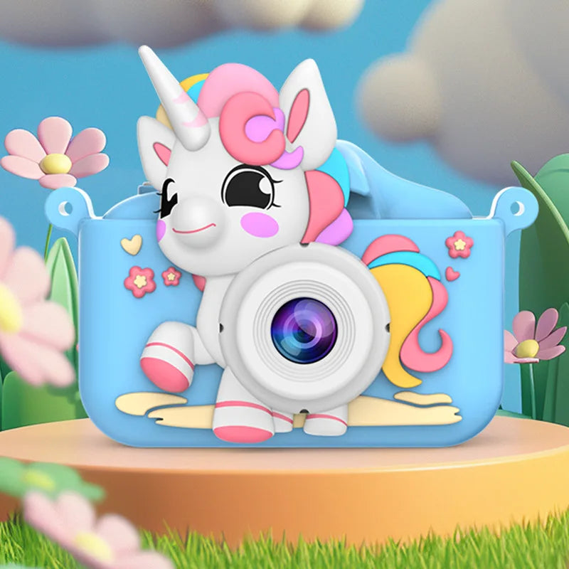 Cámara Digital para niños, juguetes para niñas y niños, pantalla HD de 1080P, grabación de vídeo, reproducción de música, juegos, cámara para niños de 2 pulgadas, regalo