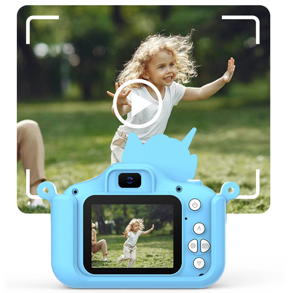 Cámara Digital para niños, juguetes para niñas y niños, pantalla HD de 1080P, grabación de vídeo, reproducción de música, juegos, cámara para niños de 2 pulgadas, regalo