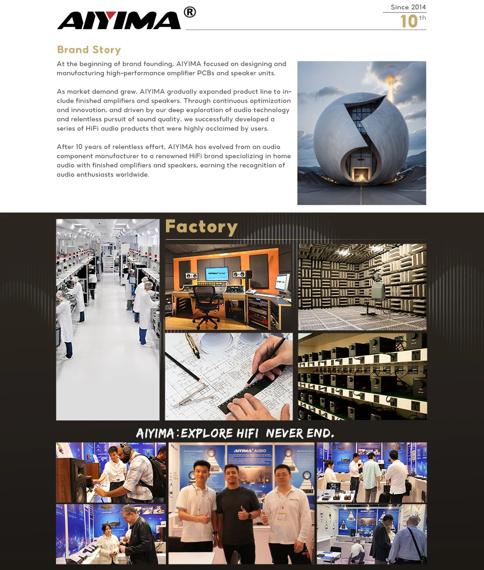 AIYIMA S07 Dolby -Barra de sonido 2,1, Subwoofer inalámbrico de 150W, altavoz de sistema 3D para TV, Bluetooth, HDMI/Aux/Opt/USB