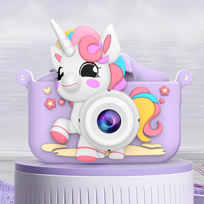 Cámara Digital para niños, juguetes para niñas y niños, pantalla HD de 1080P, grabación de vídeo, reproducción de música, juegos, cámara para niños de 2 pulgadas, regalo