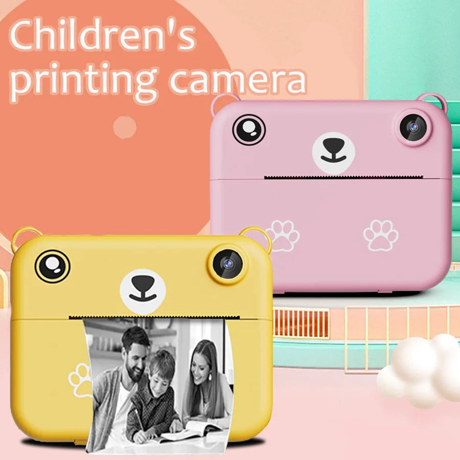 Cámara Digital para niños fotografía impresión instantánea foto 1080P HD grabadora de vídeo Mini impresora térmica regalos educativos de cumpleaños