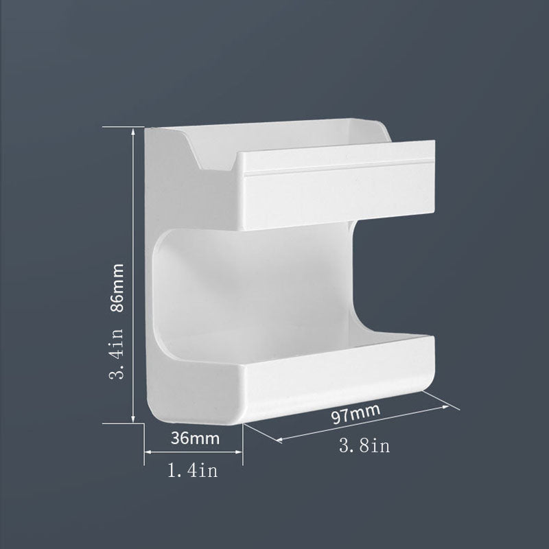 Organizador multifuncional montado en la pared para mandos a distancia y teléfonos móviles