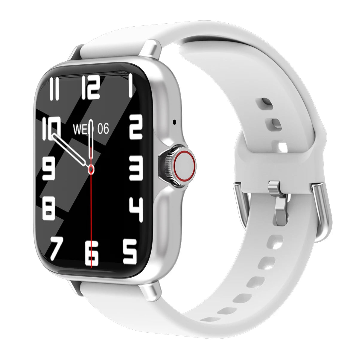 Reloj inteligente resistente al agua de 1,83 pulgadas con mensaje, respuesta a llamadas, monitoreo del sueño, podómetro deportivo, alertas de información para iPhone y Android