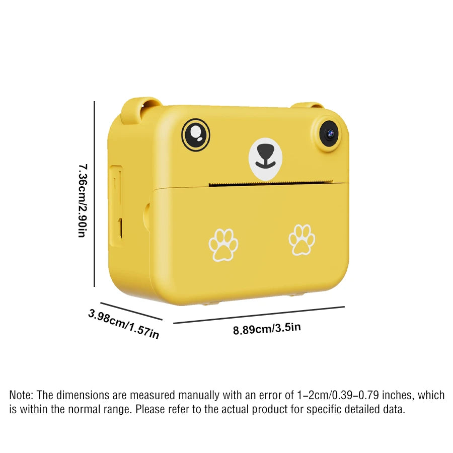 Cámara Digital para niños fotografía impresión instantánea foto 1080P HD grabadora de vídeo Mini impresora térmica regalos educativos de cumpleaños