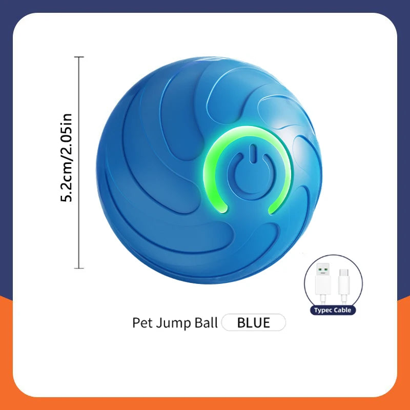 Pelota de juguete inteligente para perros, juguete interactivo electrónico para mascotas, pelota móvil USB, rebote automático para cachorros, regalo de cumpleaños, productos para gatos.