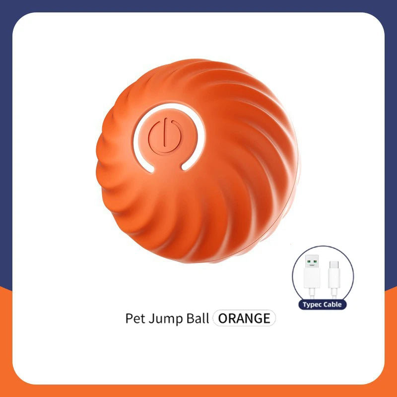 Pelota de juguete inteligente para perros, juguete interactivo electrónico para mascotas, pelota móvil USB, rebote automático para cachorros, regalo de cumpleaños, productos para gatos.