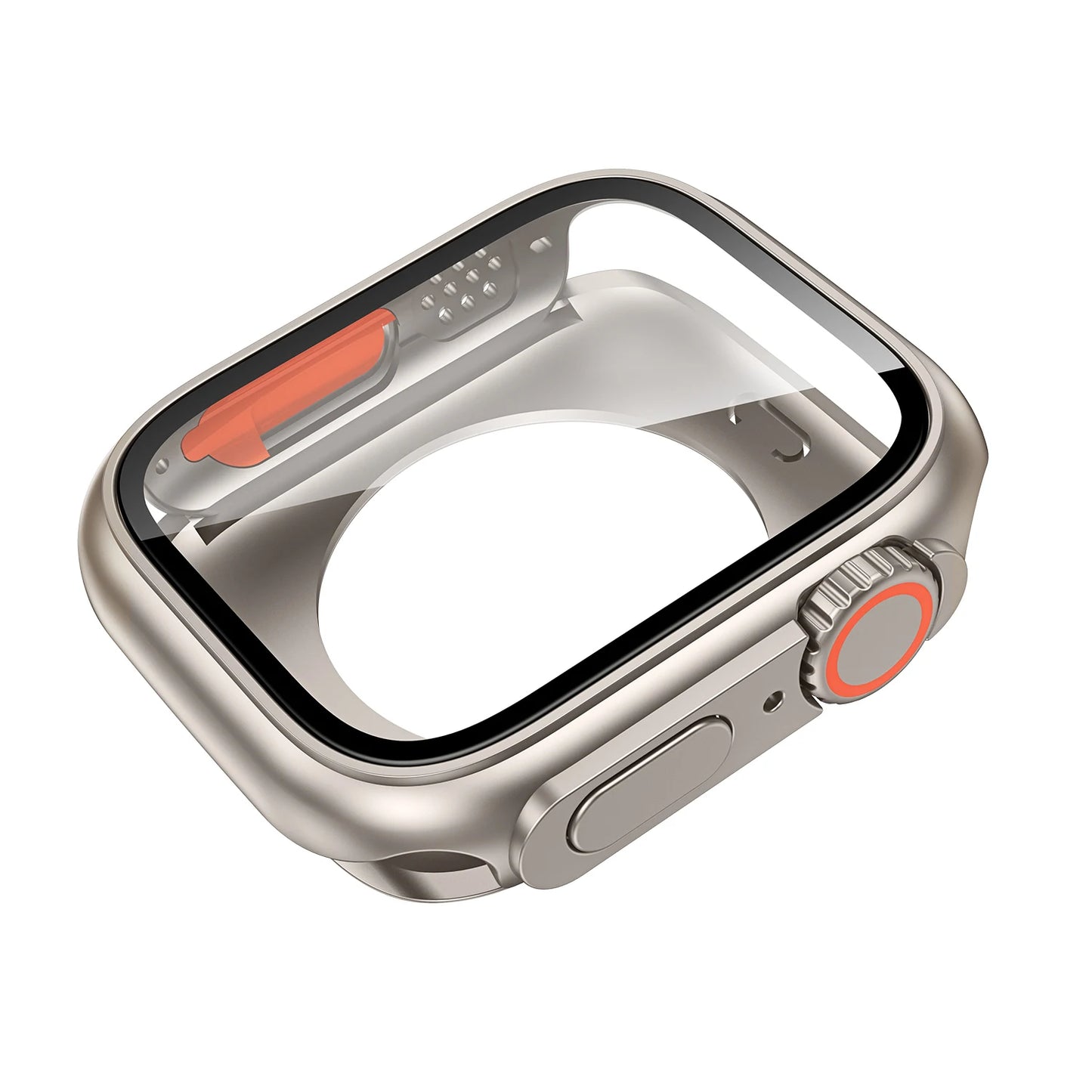 Funda protectora de pantalla para Apple Watch 45mm 44mm 40mm 41mm funda dura de parachoques trasero delantero de PC iwatch 9 8 7 SE 6 5 4 cambio a Ultra