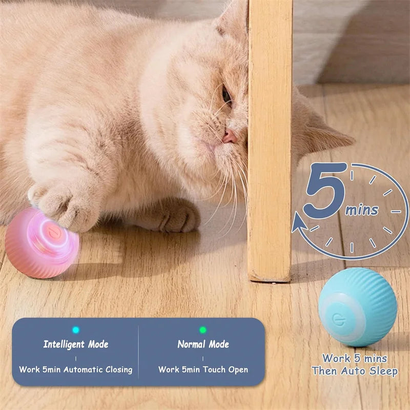 Pelota de juguete inteligente para perros, juguete interactivo electrónico para mascotas, pelota móvil USB, rebote automático para cachorros, regalo de cumpleaños, productos para gatos.