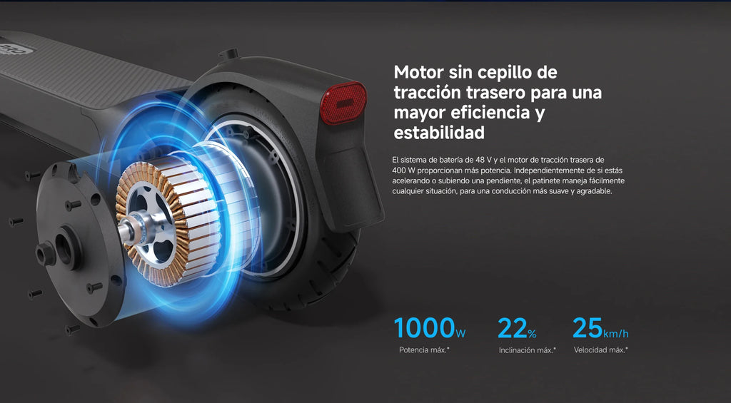 Oficial | Xiaomi Electric Scooter 5 Pro, Amortiguadores dobles delantero y trasero, Duración de la batería prolongada, Luz delantera automática