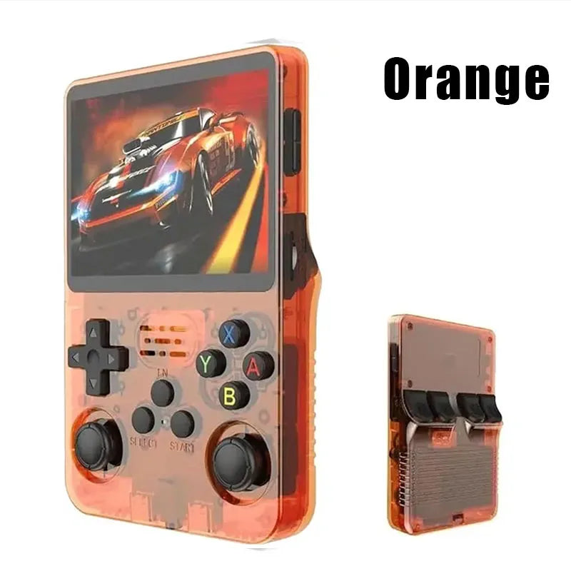 Consola de videojuegos portátil Retro R36S de 128GB, reproductor de pantalla IPS de 3,5 pulgadas, reproductor de vídeo portátil de bolsillo para niños, sistema Arkos