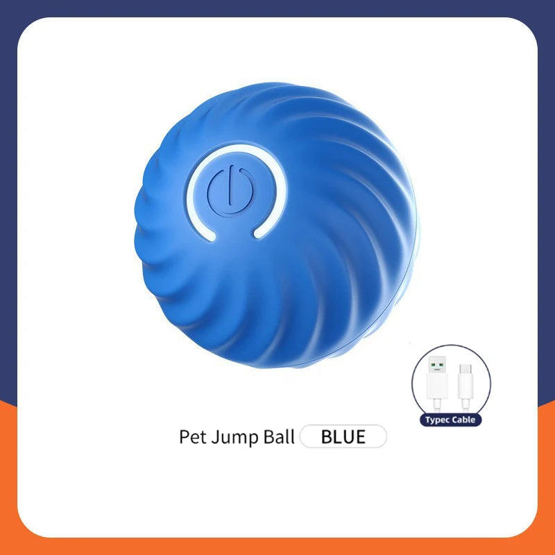 Pelota de juguete inteligente para perros, juguete interactivo electrónico para mascotas, pelota móvil USB, rebote automático para cachorros, regalo de cumpleaños, productos para gatos.