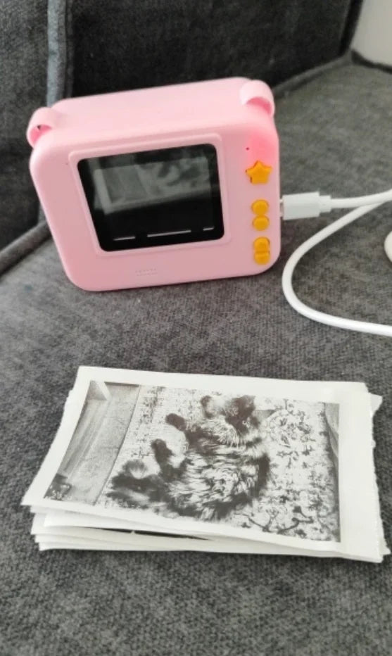Cámara Digital para niños fotografía impresión instantánea foto 1080P HD grabadora de vídeo Mini impresora térmica regalos educativos de cumpleaños