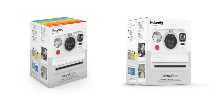 Polaroid Now + cámara controlada por aplicación, película instantánea Tipo I de segunda generación, Bluetooth conectado