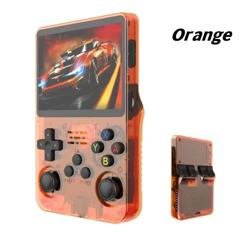 Consola de videojuegos portátil Retro R36S de 128GB, reproductor de pantalla IPS de 3,5 pulgadas, reproductor de vídeo portátil de bolsillo para niños, sistema Arkos