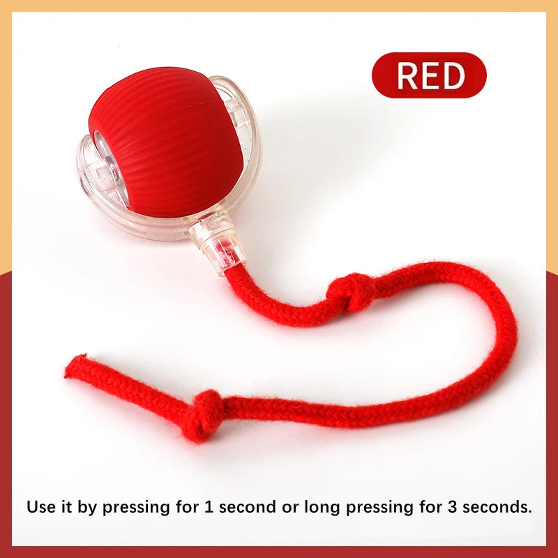 Pelota de juguete inteligente para perros, juguete interactivo electrónico para mascotas, pelota móvil USB, rebote automático para cachorros, regalo de cumpleaños, productos para gatos.