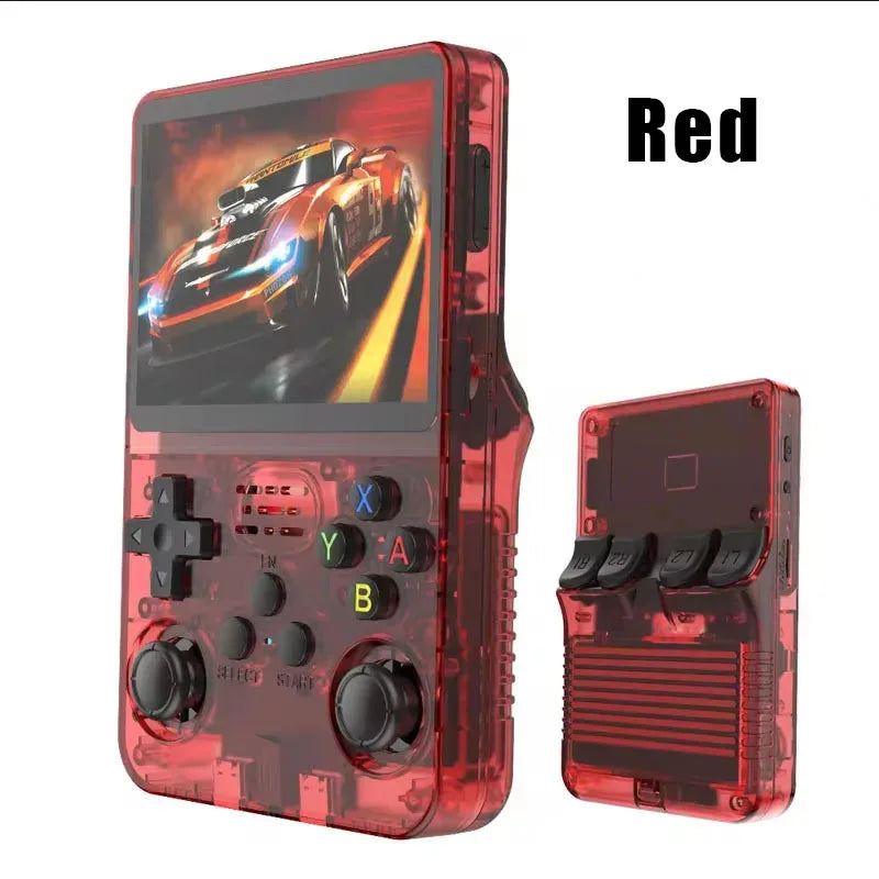 Consola de videojuegos portátil Retro R36S de 128GB, reproductor de pantalla IPS de 3,5 pulgadas, reproductor de vídeo portátil de bolsillo para niños, sistema Arkos