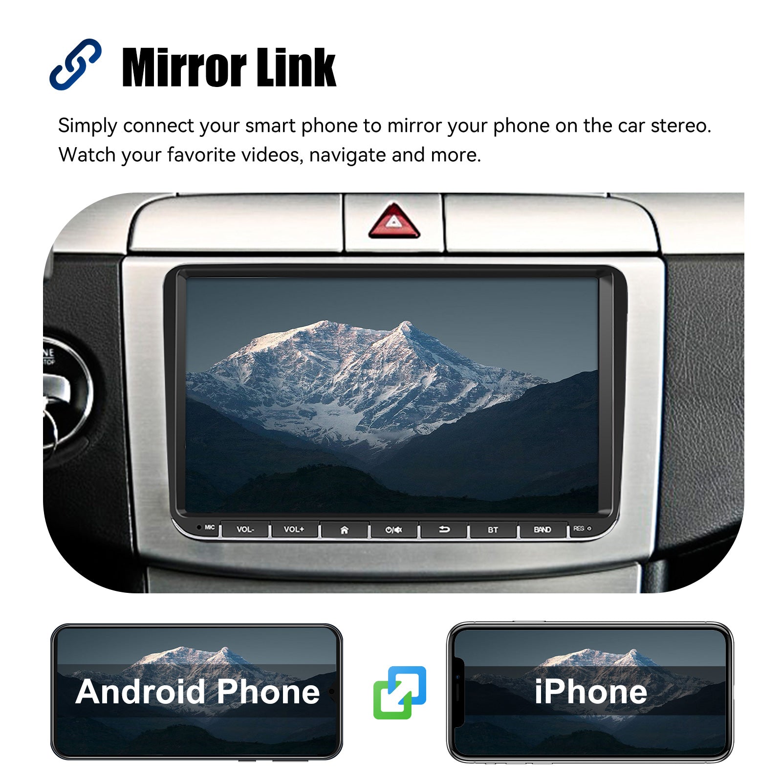 ESSGOO 9" Android 14 4G+64G Wireless Carplay Estéreo para Coche GPS NAVI WIFI RDS FM BT para VW Golf 5 6 Passat B6 B7 Polo 6R Touran Tiguan Caddy EOS Jetta T5 Seat Skoda